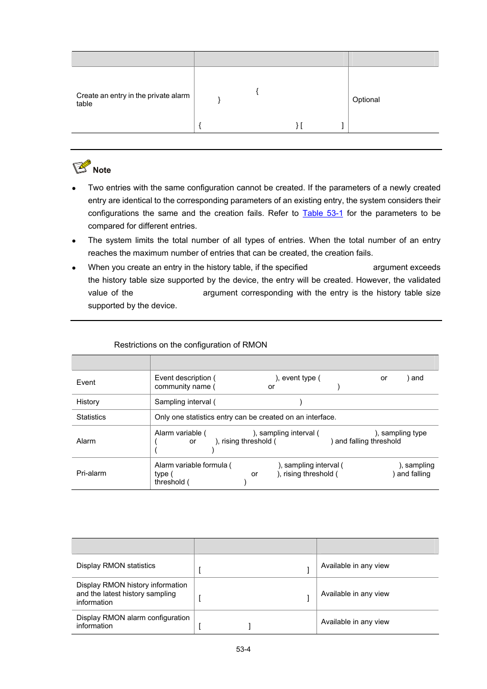 Displaying and maintaining rmon | H3C Technologies H3C WX6000 Series Access Controllers User Manual | Page 483 / 678
