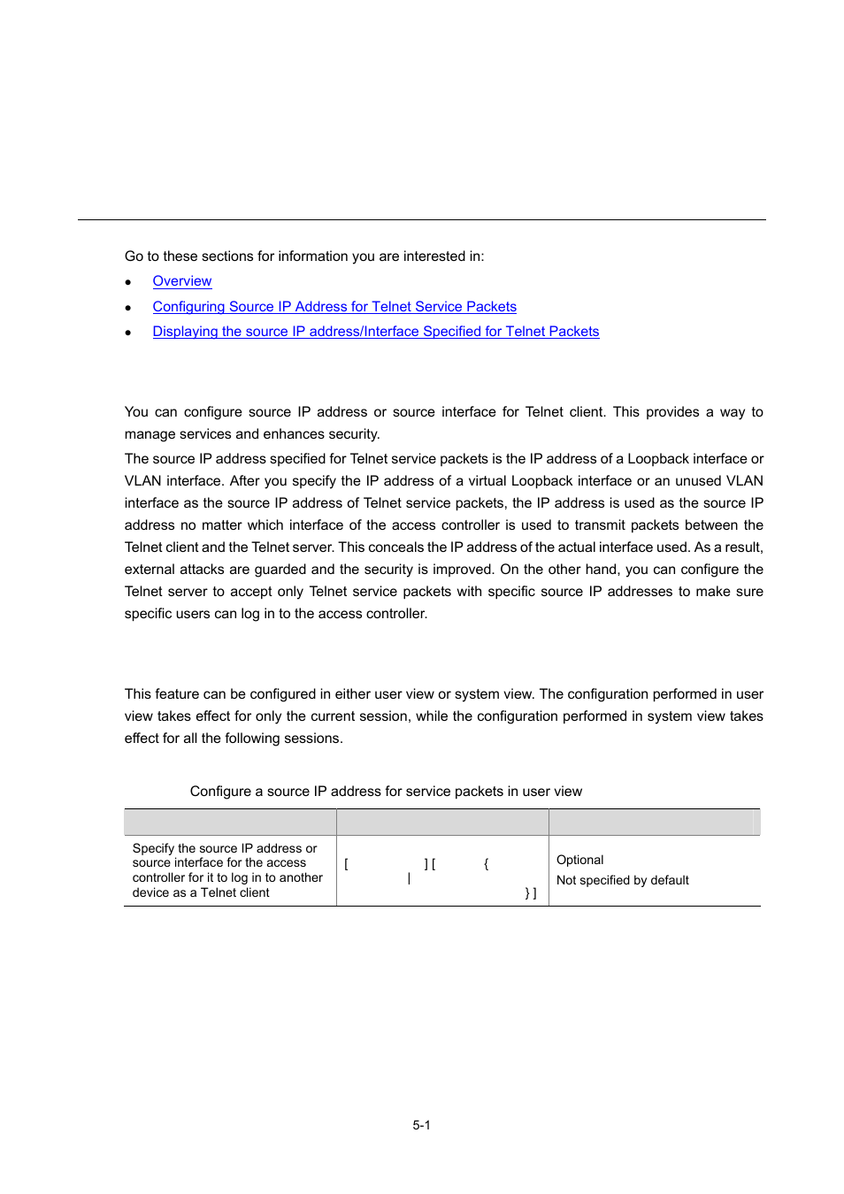 Overview, Configuration in user view | H3C Technologies H3C WX6000 Series Access Controllers User Manual | Page 49 / 678