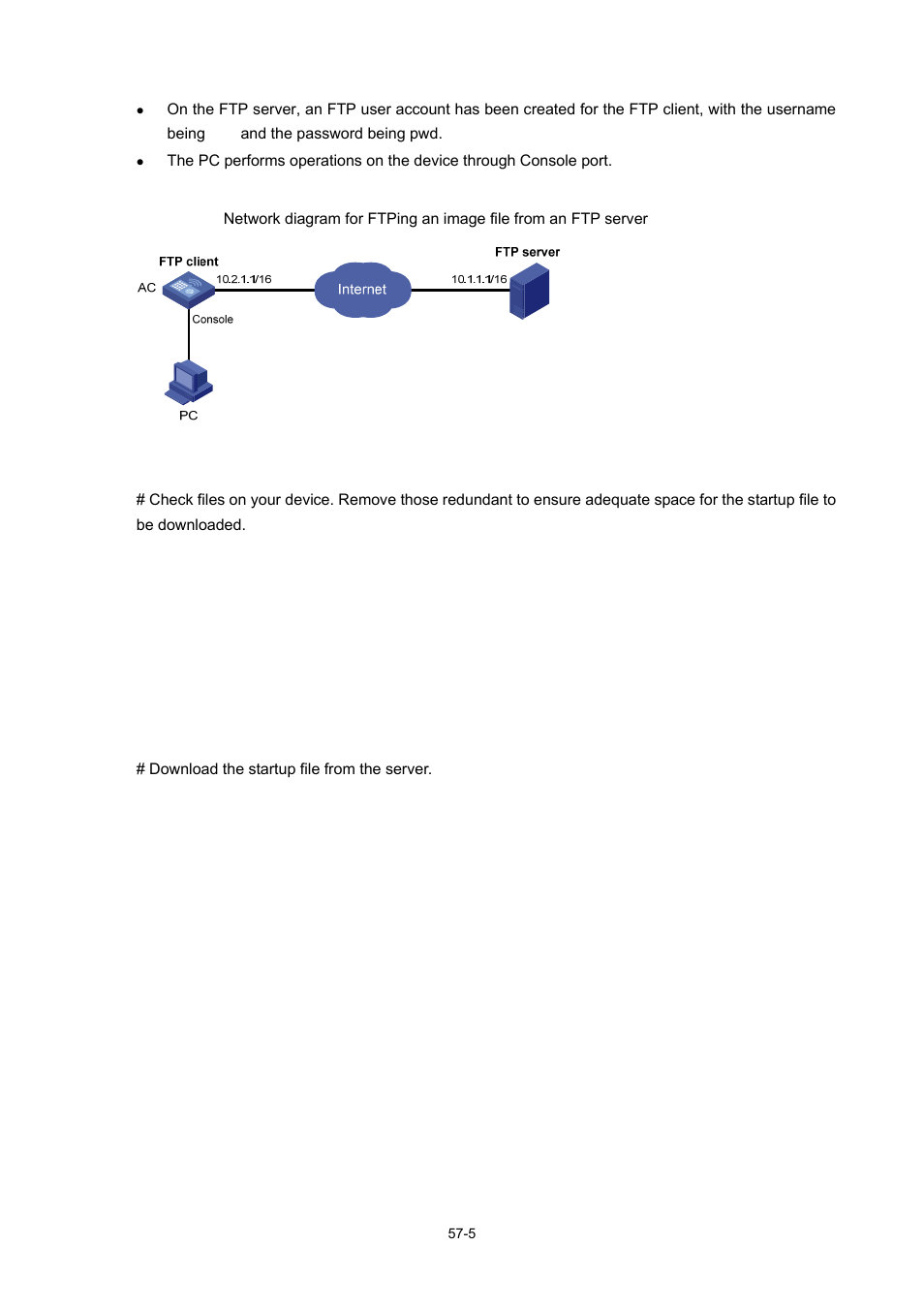 Network diagram, Configuration procedure | H3C Technologies H3C WX6000 Series Access Controllers User Manual | Page 534 / 678