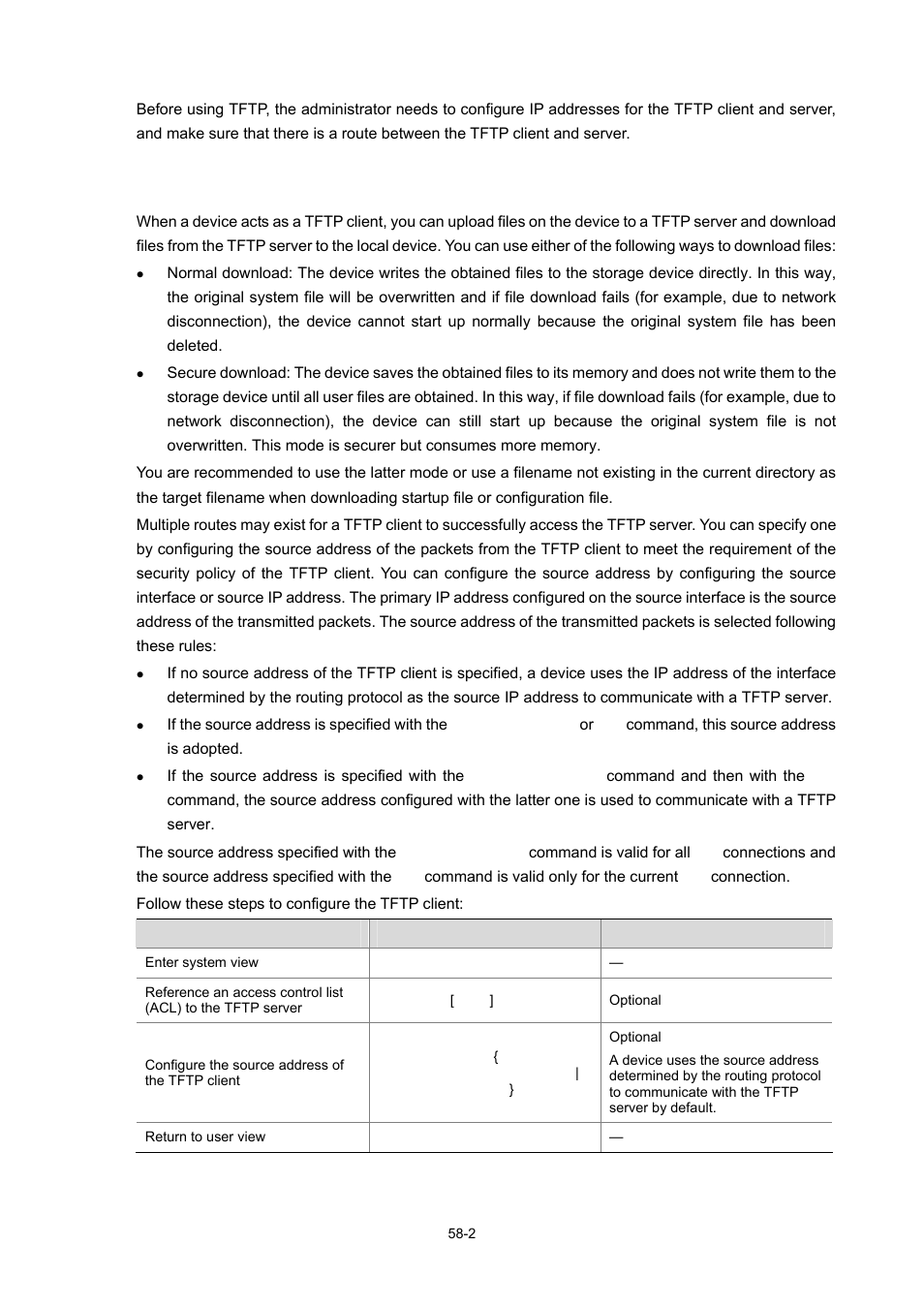 Configuring the tftp client | H3C Technologies H3C WX6000 Series Access Controllers User Manual | Page 540 / 678
