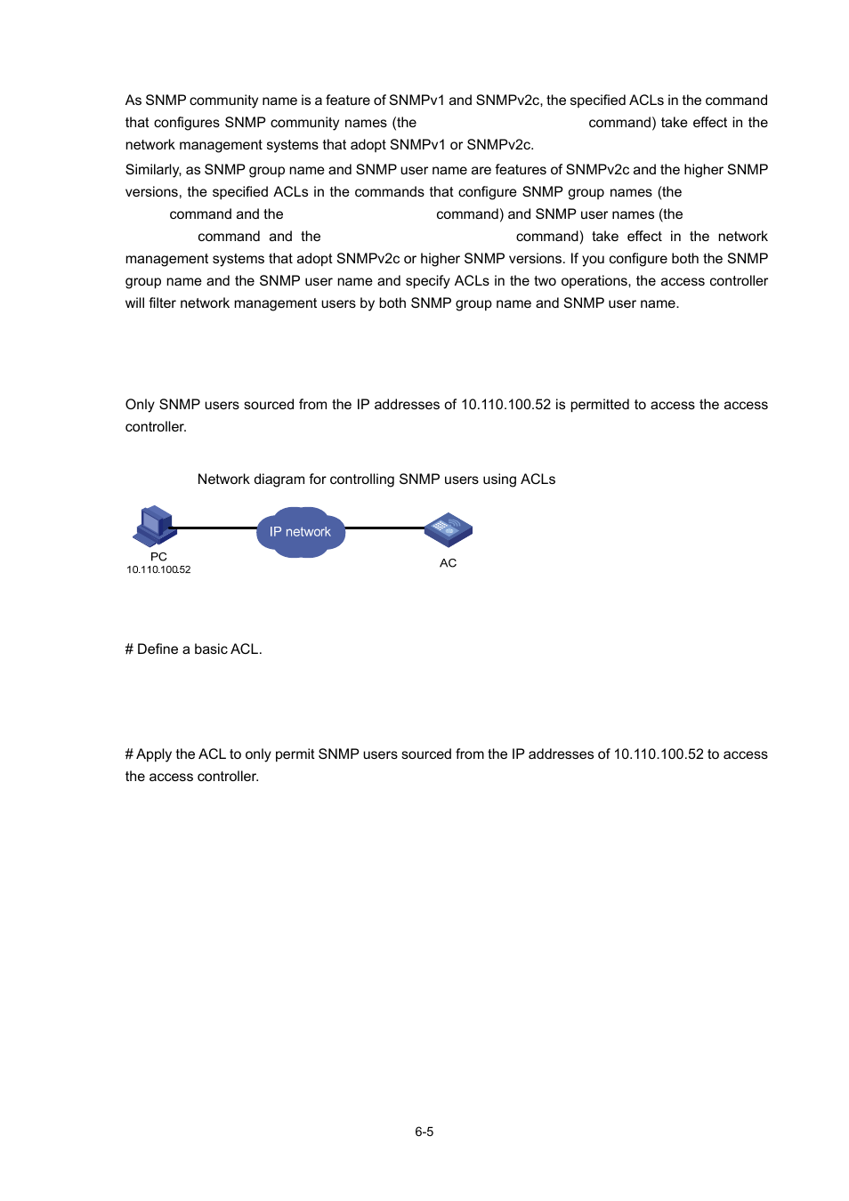Configuration example, Network requirements, Network diagram | Configuration procedure | H3C Technologies H3C WX6000 Series Access Controllers User Manual | Page 55 / 678