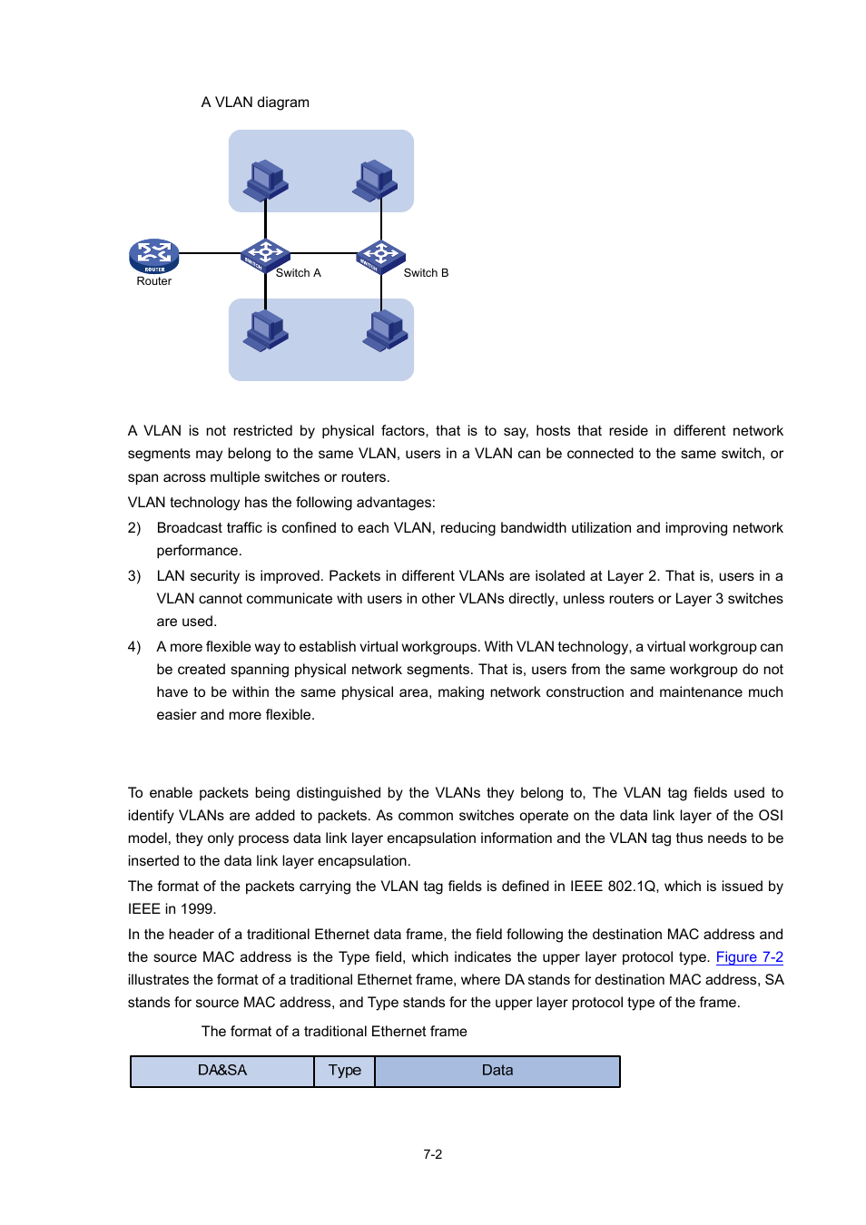 Vlan fundamental | H3C Technologies H3C WX6000 Series Access Controllers User Manual | Page 57 / 678