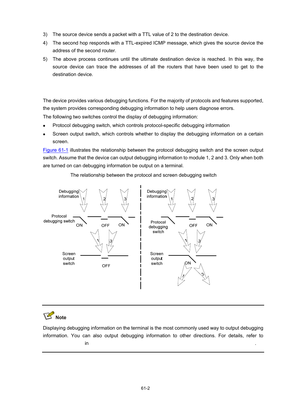 Introduction to system debugging | H3C Technologies H3C WX6000 Series Access Controllers User Manual | Page 573 / 678