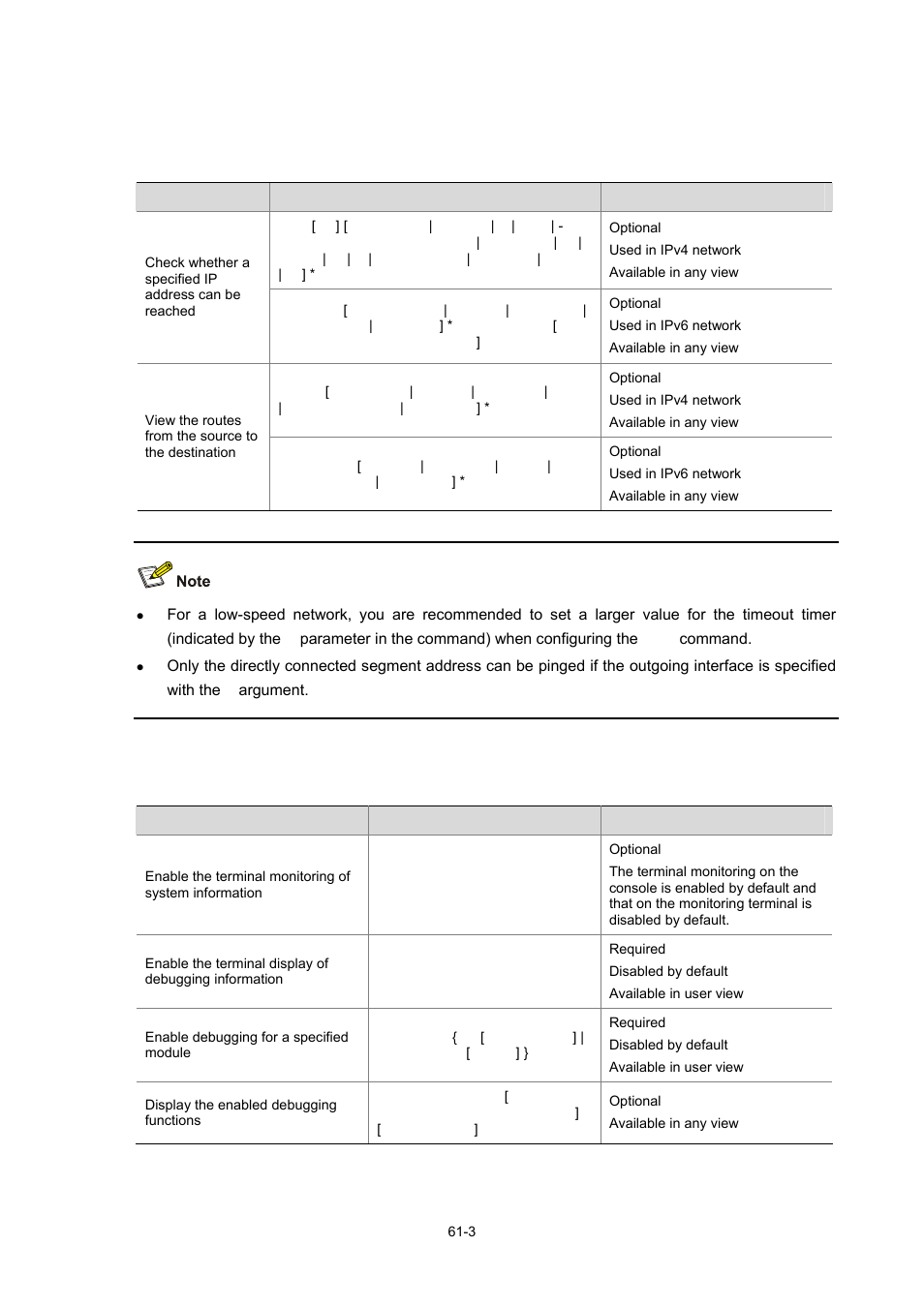 System maintaining and debugging, System maintaining, System debugging | 3 system debugging | H3C Technologies H3C WX6000 Series Access Controllers User Manual | Page 574 / 678