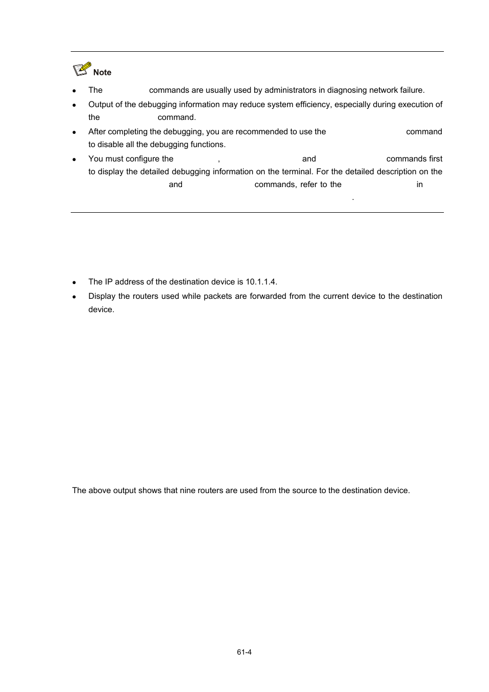 System maintaining example, Network requirements, Network diagram (omitted here) | Configuration procedure | H3C Technologies H3C WX6000 Series Access Controllers User Manual | Page 575 / 678