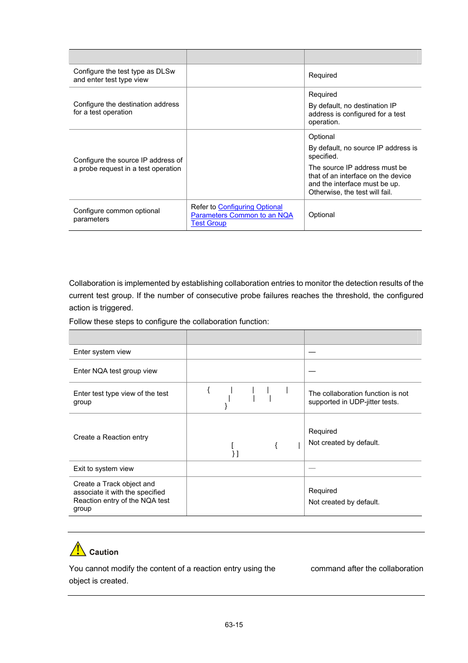 Configuring the collaboration function | H3C Technologies H3C WX6000 Series Access Controllers User Manual | Page 594 / 678