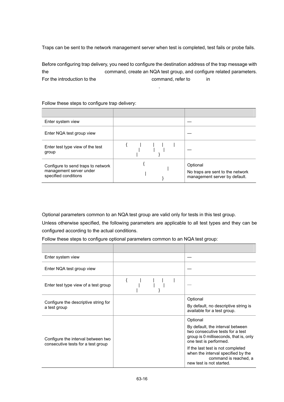 Configuring trap delivery, Configuration prerequisites | H3C Technologies H3C WX6000 Series Access Controllers User Manual | Page 595 / 678