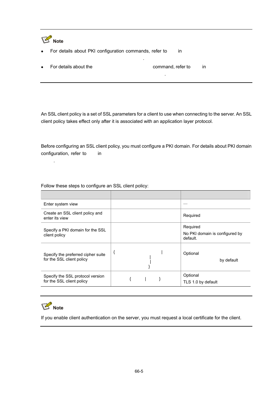 Configuring an ssl client policy, Configuration prerequisites, Configuration procedure | 5 configuration procedure | H3C Technologies H3C WX6000 Series Access Controllers User Manual | Page 641 / 678