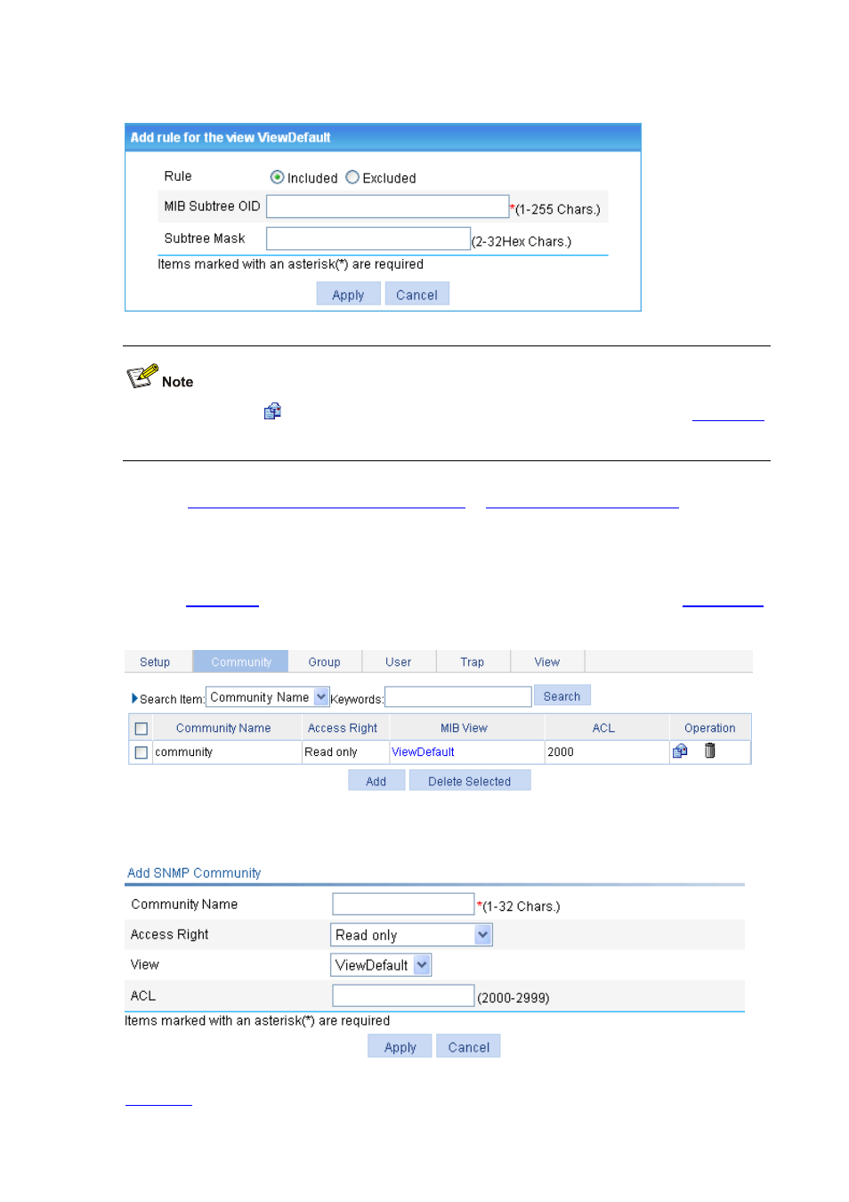 Configuring an snmp community, Configuring an snmp community -8, Figure 18-8 | H3C Technologies H3C WX6000 Series Access Controllers User Manual | Page 128 / 613