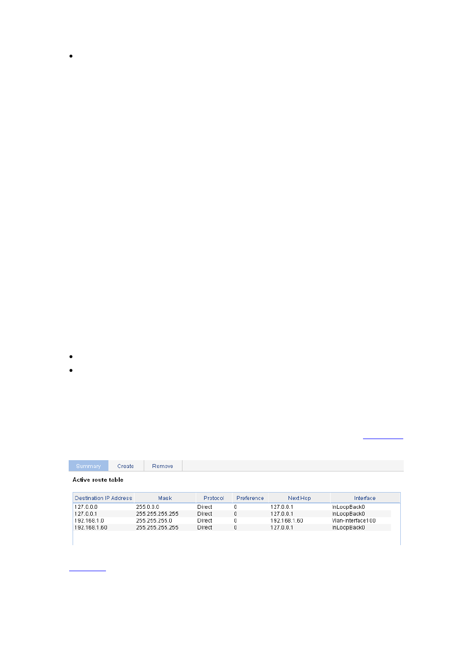 Static route, Default route, Configuring ipv4 routing | Displaying the ipv4 active route table, Displaying the ipv4 active route table -2 | H3C Technologies H3C WX6000 Series Access Controllers User Manual | Page 188 / 613