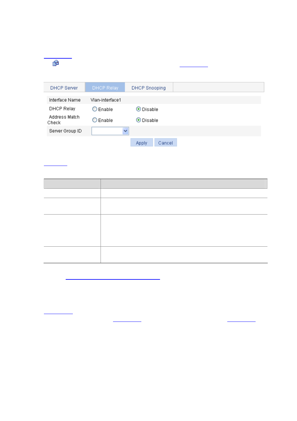 Enabling the dhcp relay agent on an interface, Enabling the dhcp relay agent on an interface -20 | H3C Technologies H3C WX6000 Series Access Controllers User Manual | Page 215 / 613