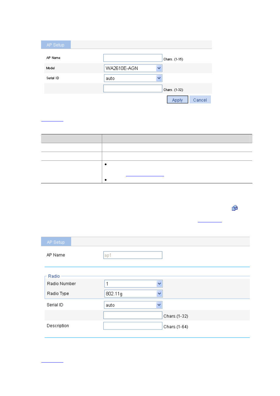 Configure an ap | H3C Technologies H3C WX6000 Series Access Controllers User Manual | Page 249 / 613