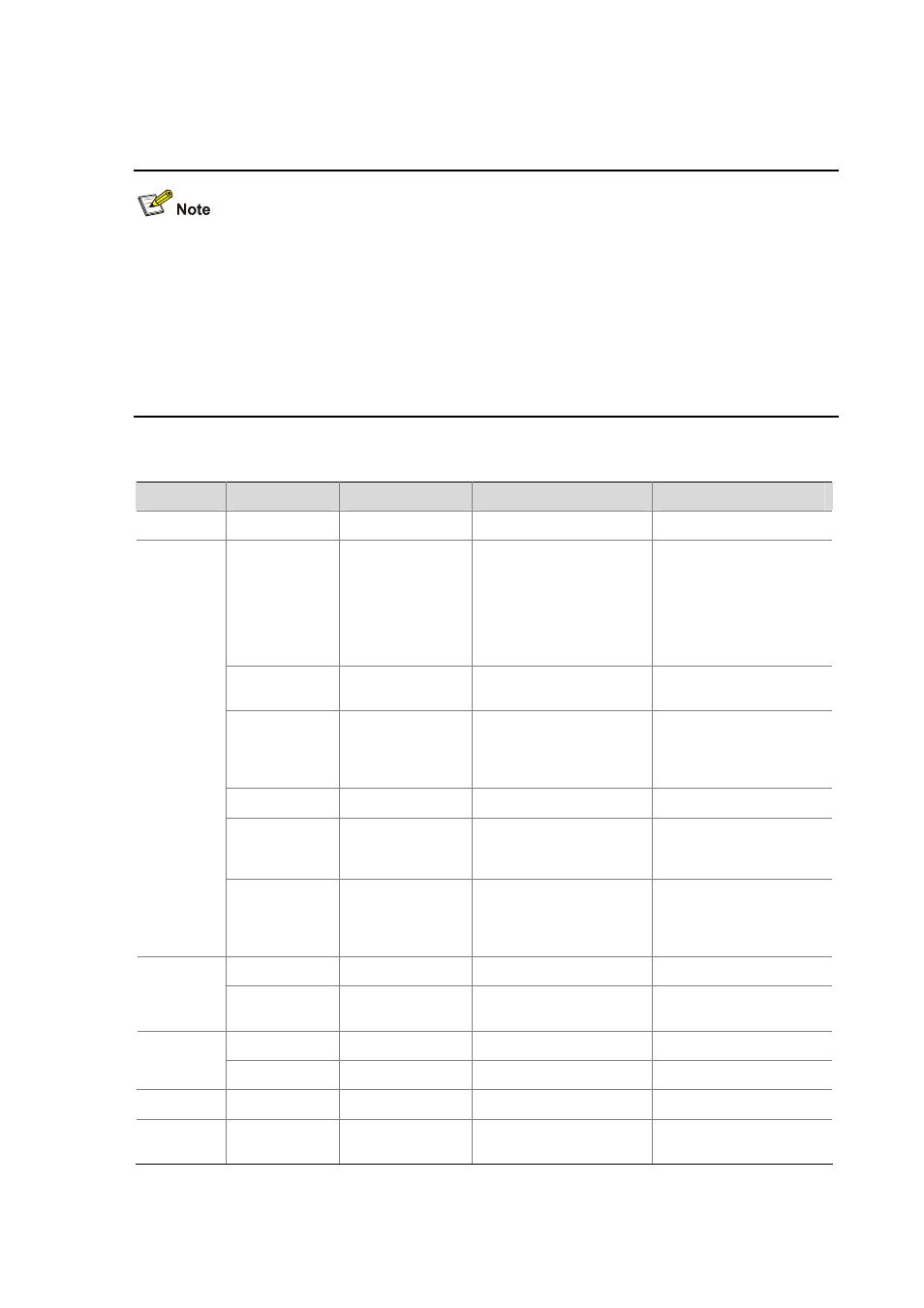 Feature matrix for the wx3000 series | H3C Technologies H3C WX6000 Series Access Controllers User Manual | Page 27 / 613