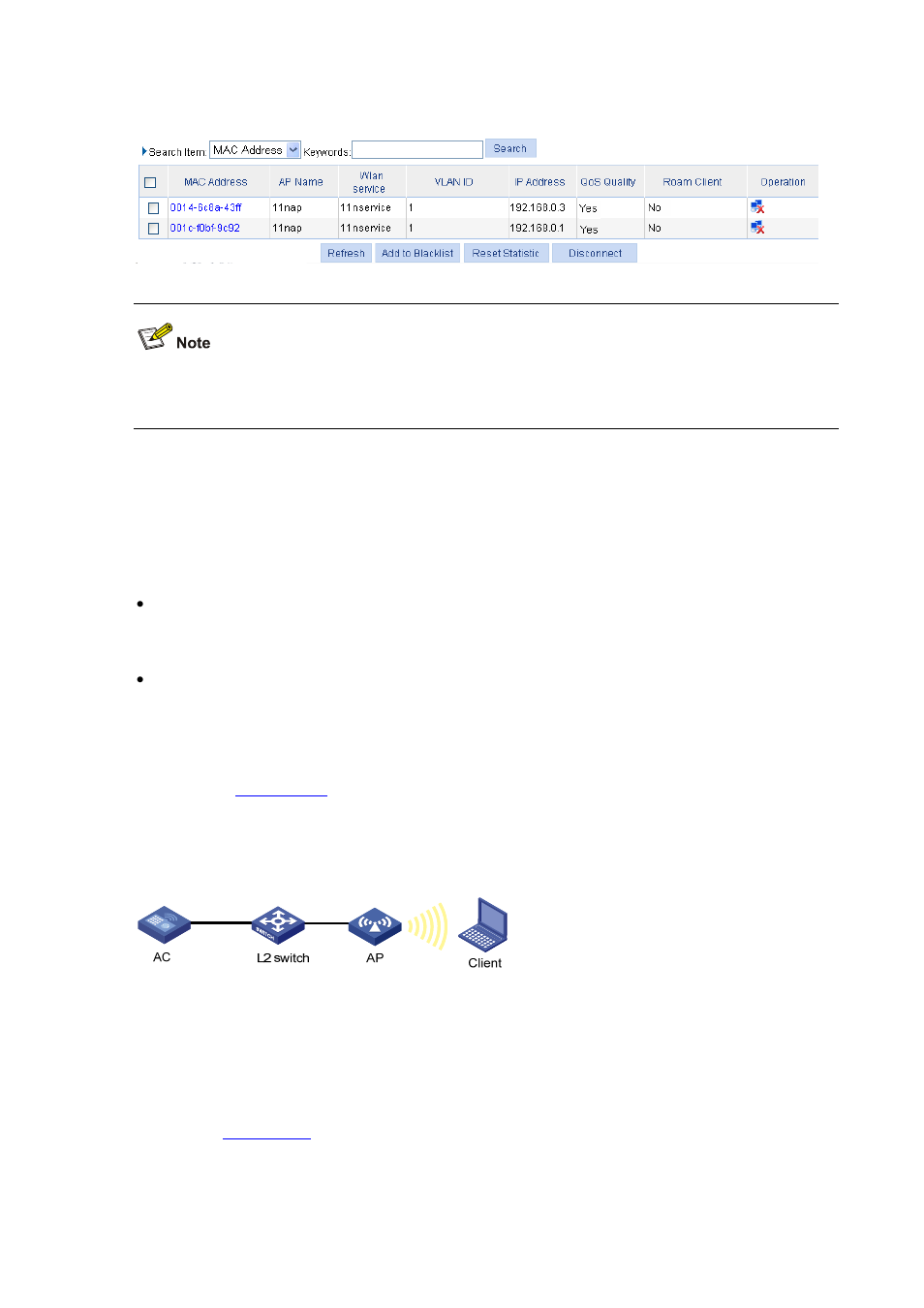 Configuration guidelines, Wpa-psk authentication configuration example, Network requirements | Configuration procedure, Wpa-psk authentication configuration example -36, Own in, Figure 31-45 | H3C Technologies H3C WX6000 Series Access Controllers User Manual | Page 290 / 613