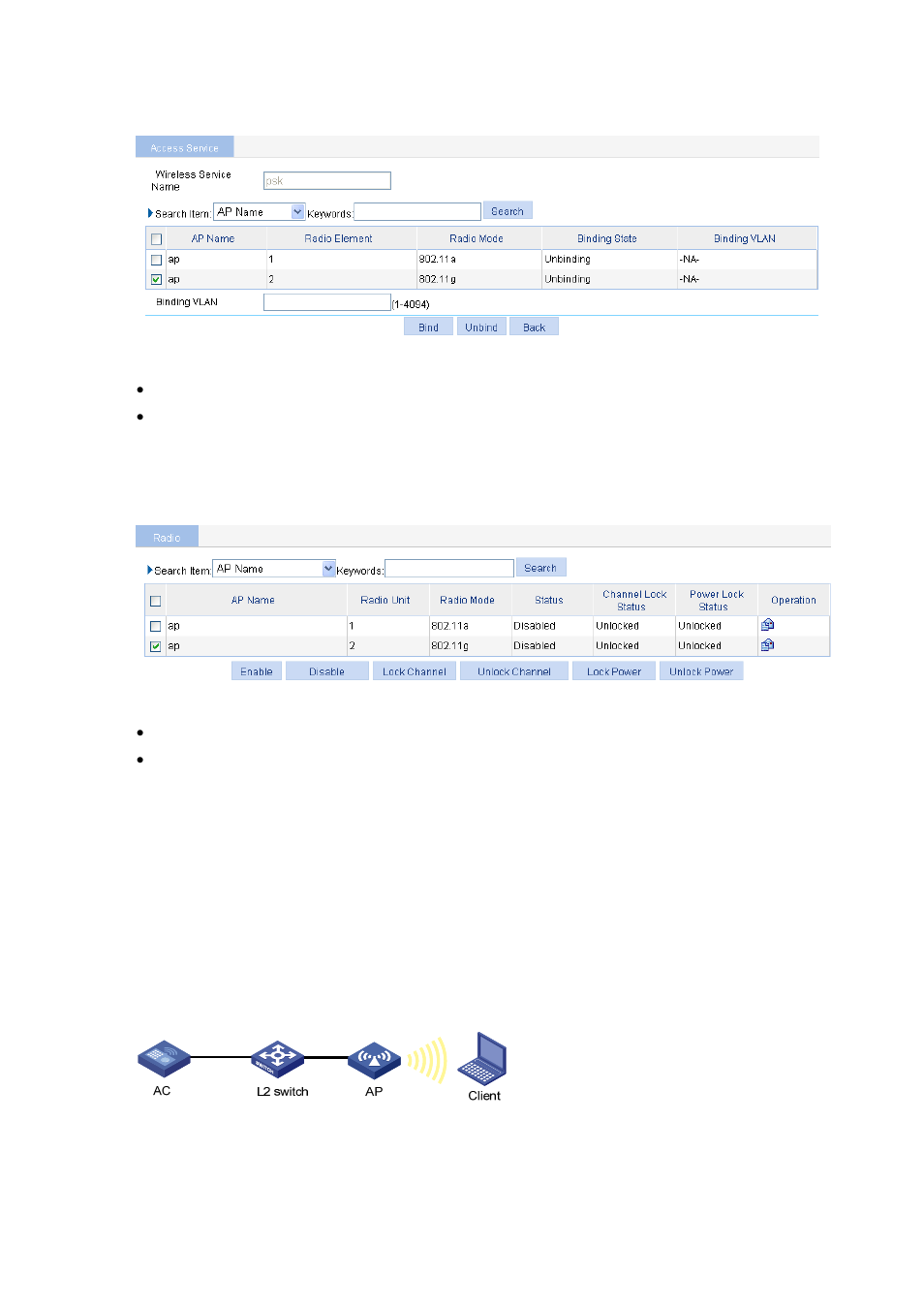 Configuration verification, Local mac authentication configuration example, Network requirements | Local mac authentication configuration example -39 | H3C Technologies H3C WX6000 Series Access Controllers User Manual | Page 293 / 613