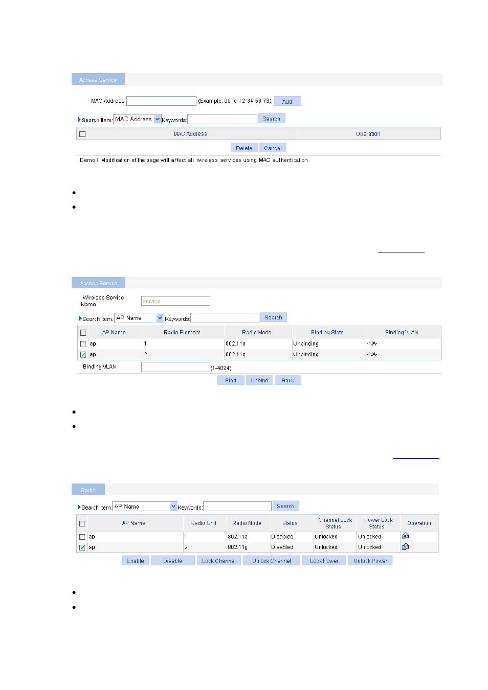 H3C Technologies H3C WX6000 Series Access Controllers User Manual | Page 296 / 613