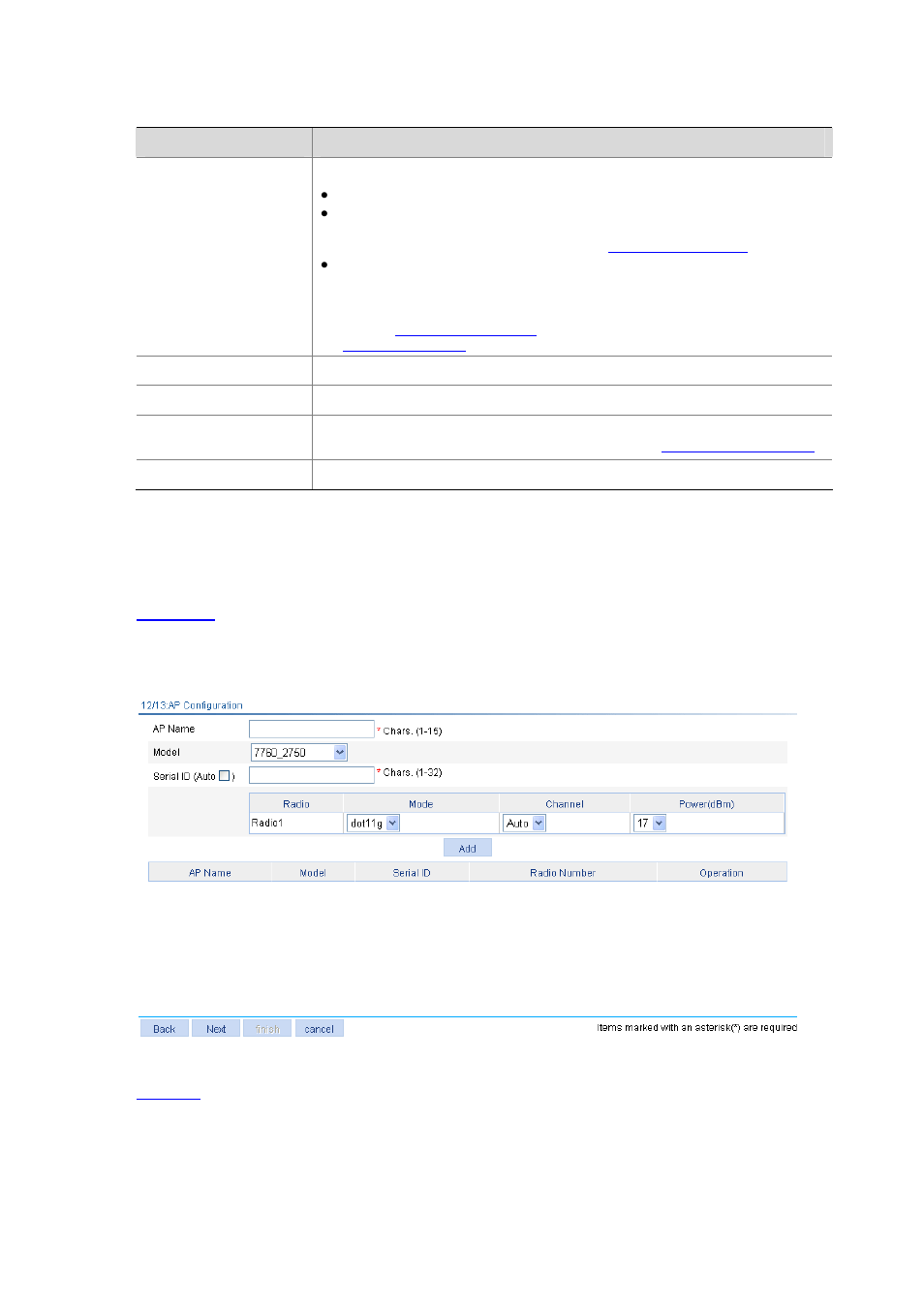 Ap configuration, Table 5-8, List | H3C Technologies H3C WX6000 Series Access Controllers User Manual | Page 39 / 613