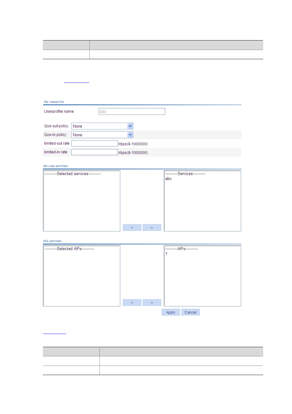 Table 40-5 | H3C Technologies H3C WX6000 Series Access Controllers User Manual | Page 468 / 613