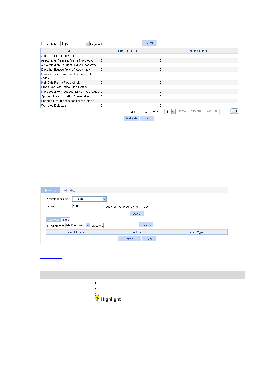 Configuring frame filtering, Configuring dynamic blacklist, Figure 42-17 | H3C Technologies H3C WX6000 Series Access Controllers User Manual | Page 501 / 613