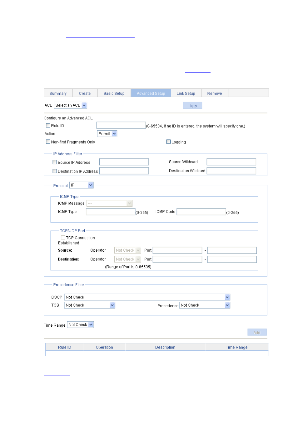 Configuring a rule for an advanced ipv4 acl, Configuring a rule for an advanced ipv4 acl -9 | H3C Technologies H3C WX6000 Series Access Controllers User Manual | Page 521 / 613