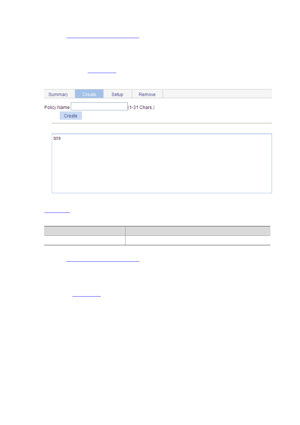 Creating a policy | H3C Technologies H3C WX6000 Series Access Controllers User Manual | Page 546 / 613