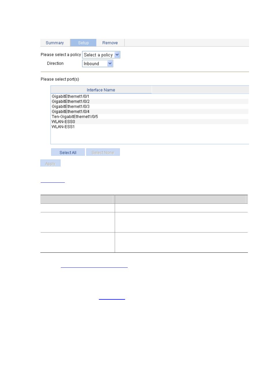 Applying a policy to a port, N in, Figure 46-13 | H3C Technologies H3C WX6000 Series Access Controllers User Manual | Page 547 / 613