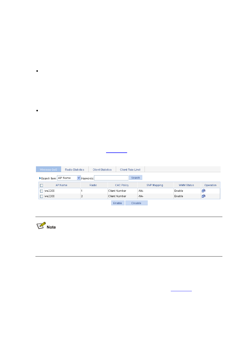 Ack policy, Configuring wireless qos, Enabling wireless qos | Setting svp mapping | H3C Technologies H3C WX6000 Series Access Controllers User Manual | Page 564 / 613