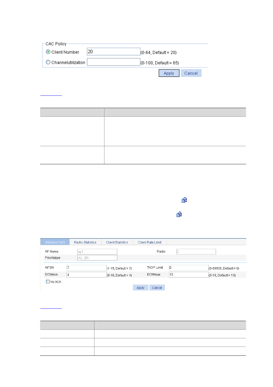 Setting radio edca parameters, Setting radio edca parameters -6, N in | Figure 48-5 | H3C Technologies H3C WX6000 Series Access Controllers User Manual | Page 566 / 613