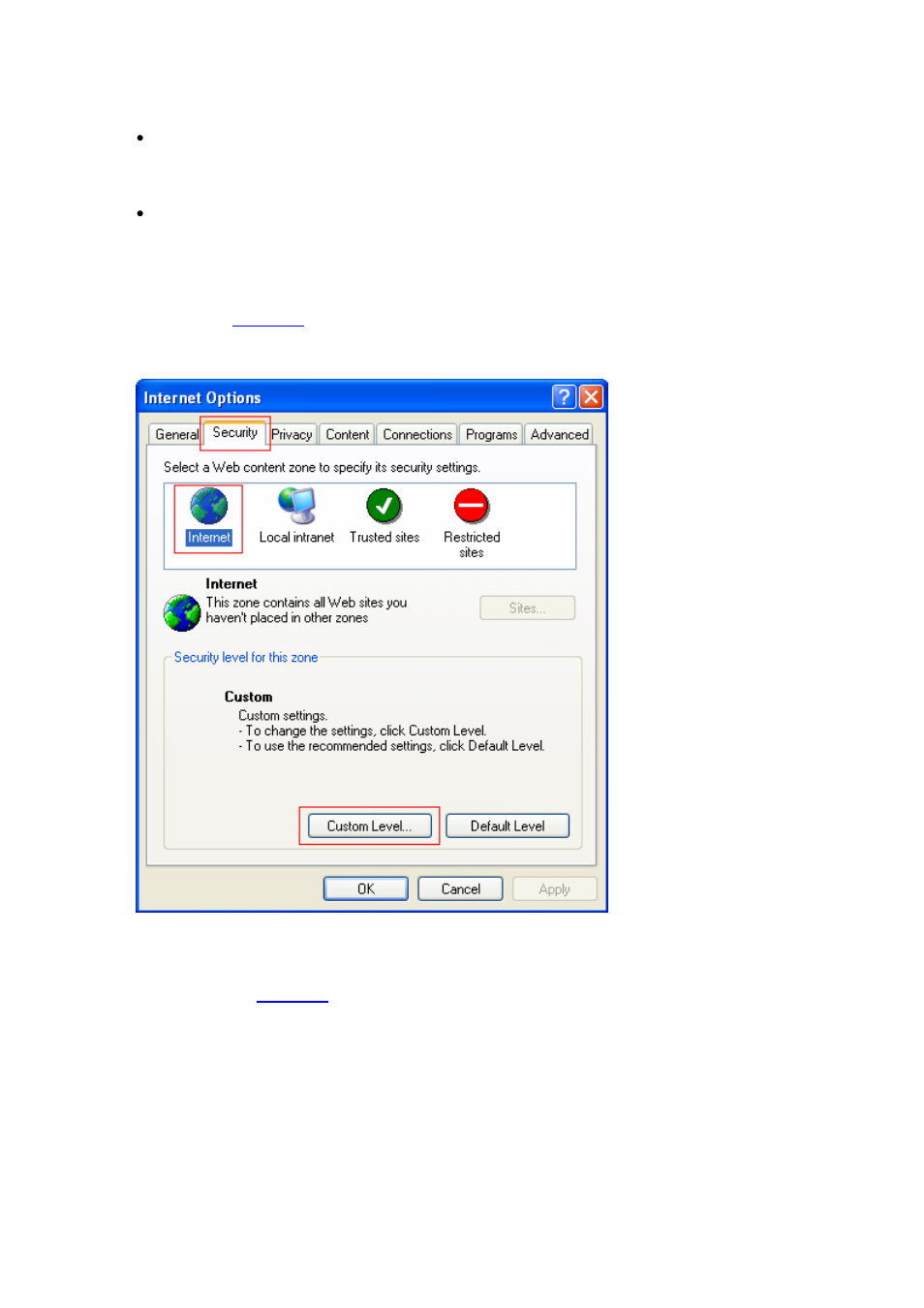 Analysis, Configuring the internet explorer settings | H3C Technologies H3C WX6000 Series Access Controllers User Manual | Page 59 / 613