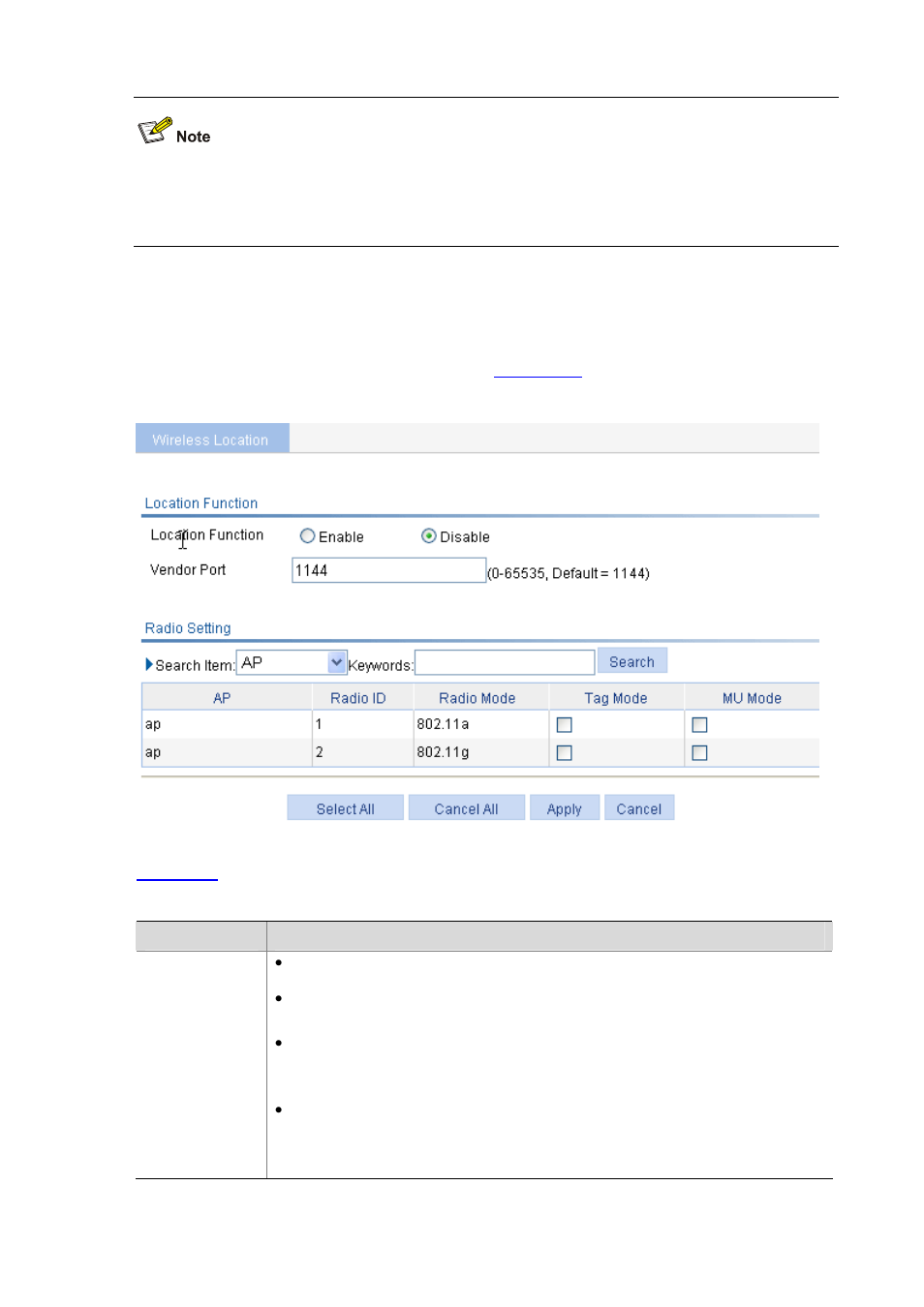 Configuring wireless location | H3C Technologies H3C WX6000 Series Access Controllers User Manual | Page 592 / 613