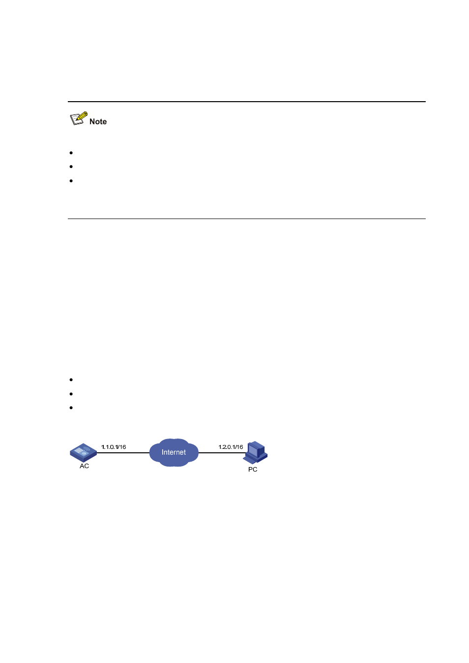 Outputting log information to a linux log host, Network requirements, Configuration procedure | H3C Technologies H3C WX6000 Series Access Controllers User Manual | Page 132 / 179