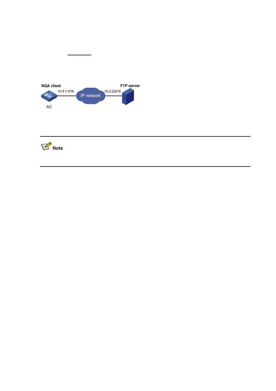 Ftp test configuration example, Network requirements, Configuration procedure | H3C Technologies H3C WX6000 Series Access Controllers User Manual | Page 163 / 179