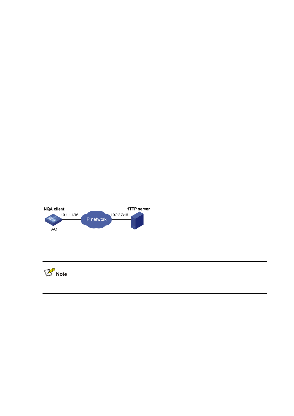 Http test configuration example, Network requirements, Configuration procedure | H3C Technologies H3C WX6000 Series Access Controllers User Manual | Page 164 / 179
