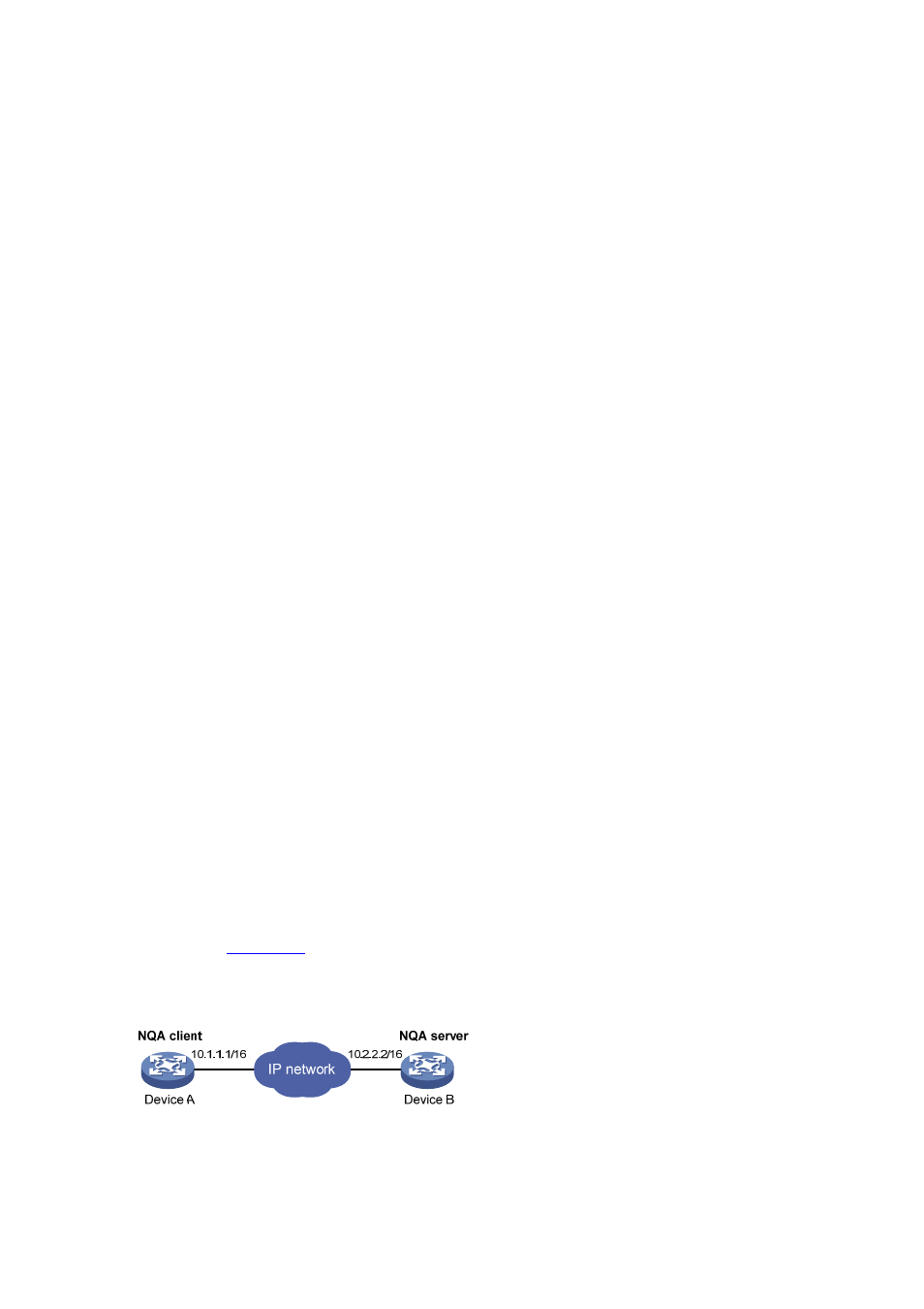 Udp jitter test configuration example, Network requirements | H3C Technologies H3C WX6000 Series Access Controllers User Manual | Page 165 / 179