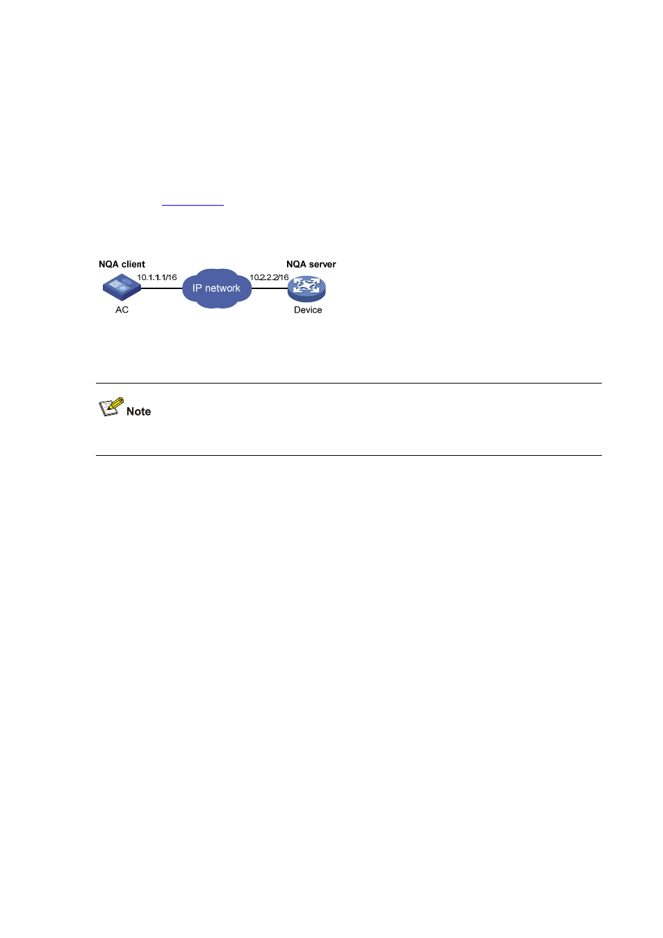 Udp echo test configuration example, Network requirements, Configuration procedure | H3C Technologies H3C WX6000 Series Access Controllers User Manual | Page 171 / 179