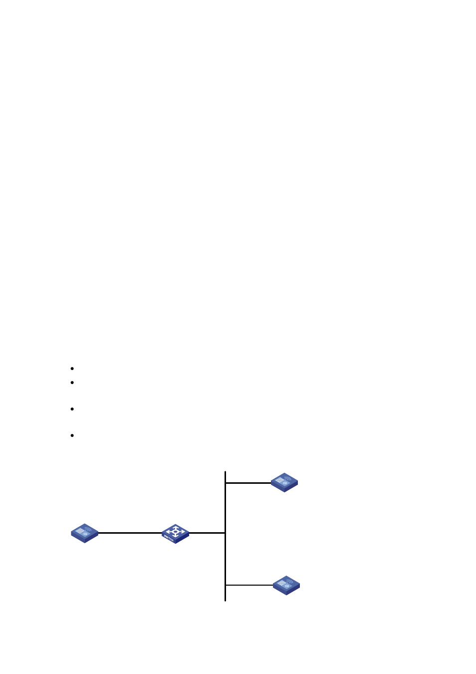 Configuring ntp broadcast mode with authentication, Network requirements | H3C Technologies H3C WX6000 Series Access Controllers User Manual | Page 91 / 179