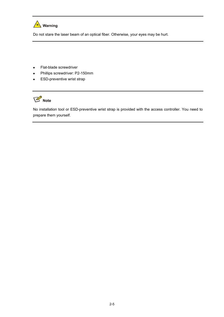 Installation tools | H3C Technologies H3C WX5000 Series Access Controllers User Manual | Page 20 / 85