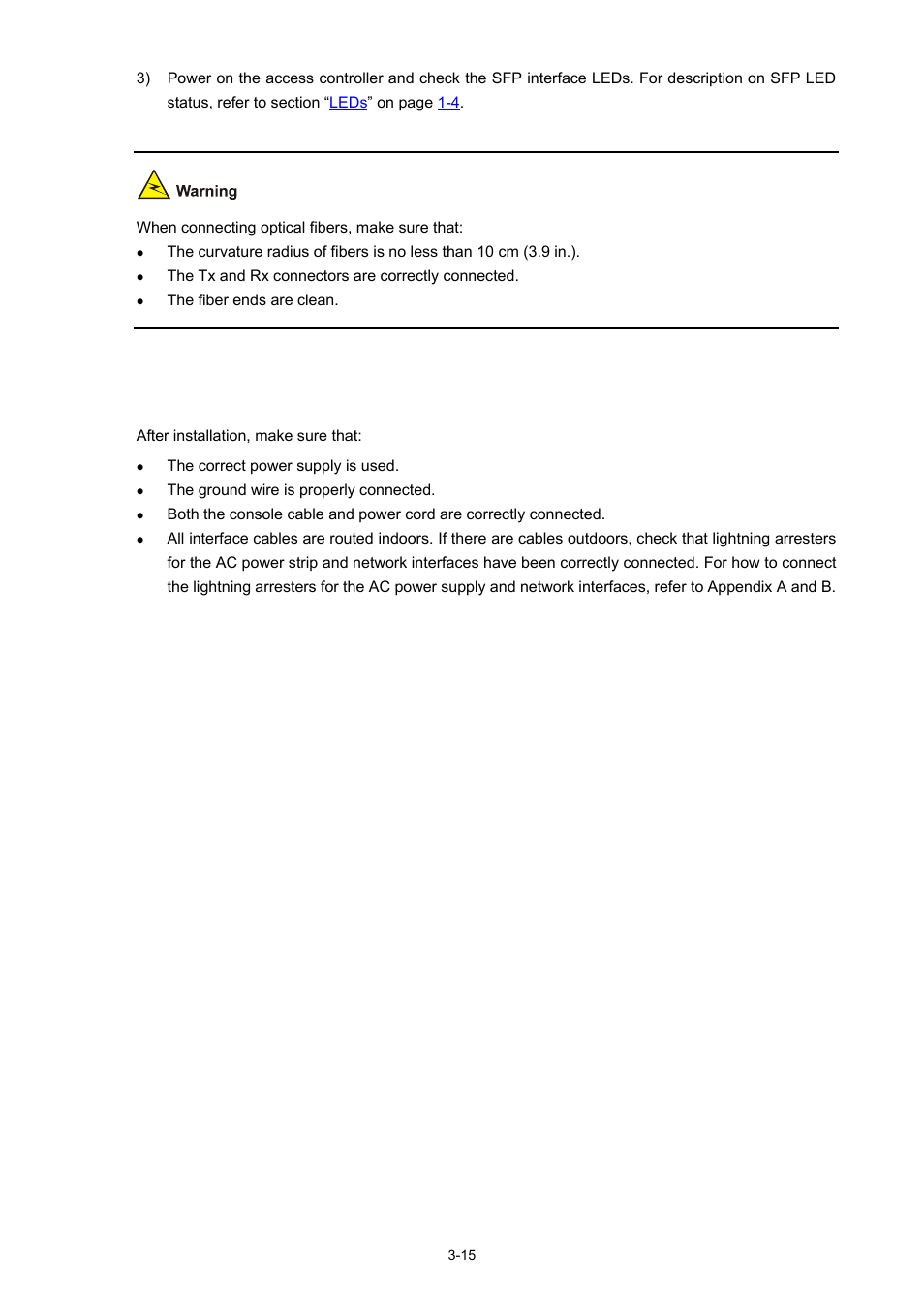 Checking the installation | H3C Technologies H3C WX5000 Series Access Controllers User Manual | Page 35 / 85