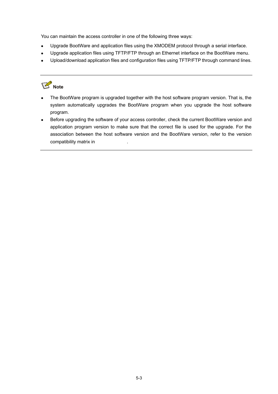 Approaches for software maintenance, Approaches for software maintenance -3 | H3C Technologies H3C WX5000 Series Access Controllers User Manual | Page 43 / 85