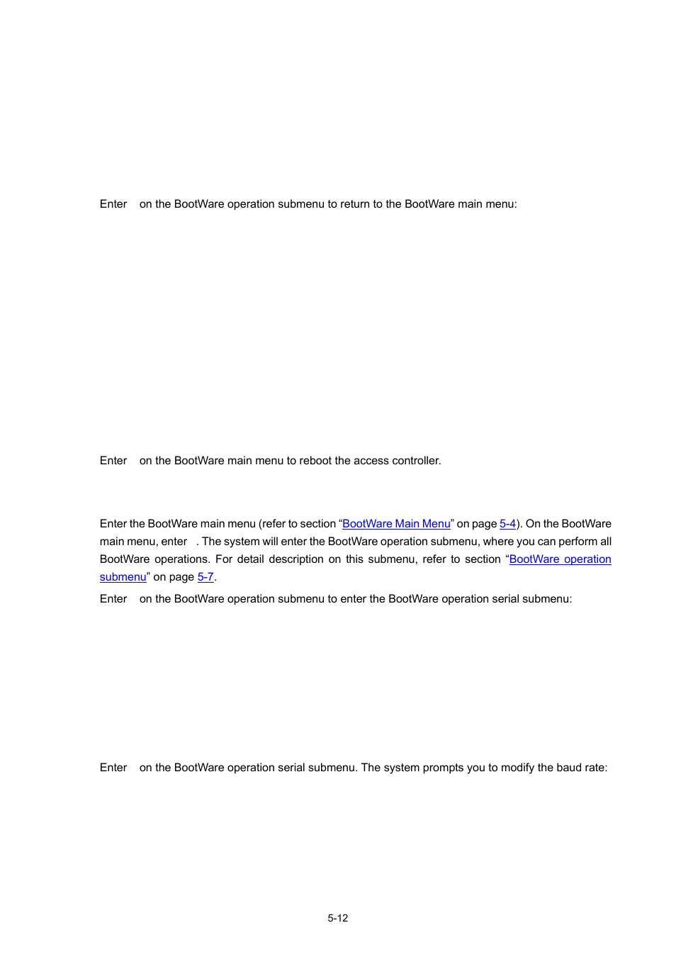 Upgrading the bootware through a serial interface | H3C Technologies H3C WX5000 Series Access Controllers User Manual | Page 52 / 85