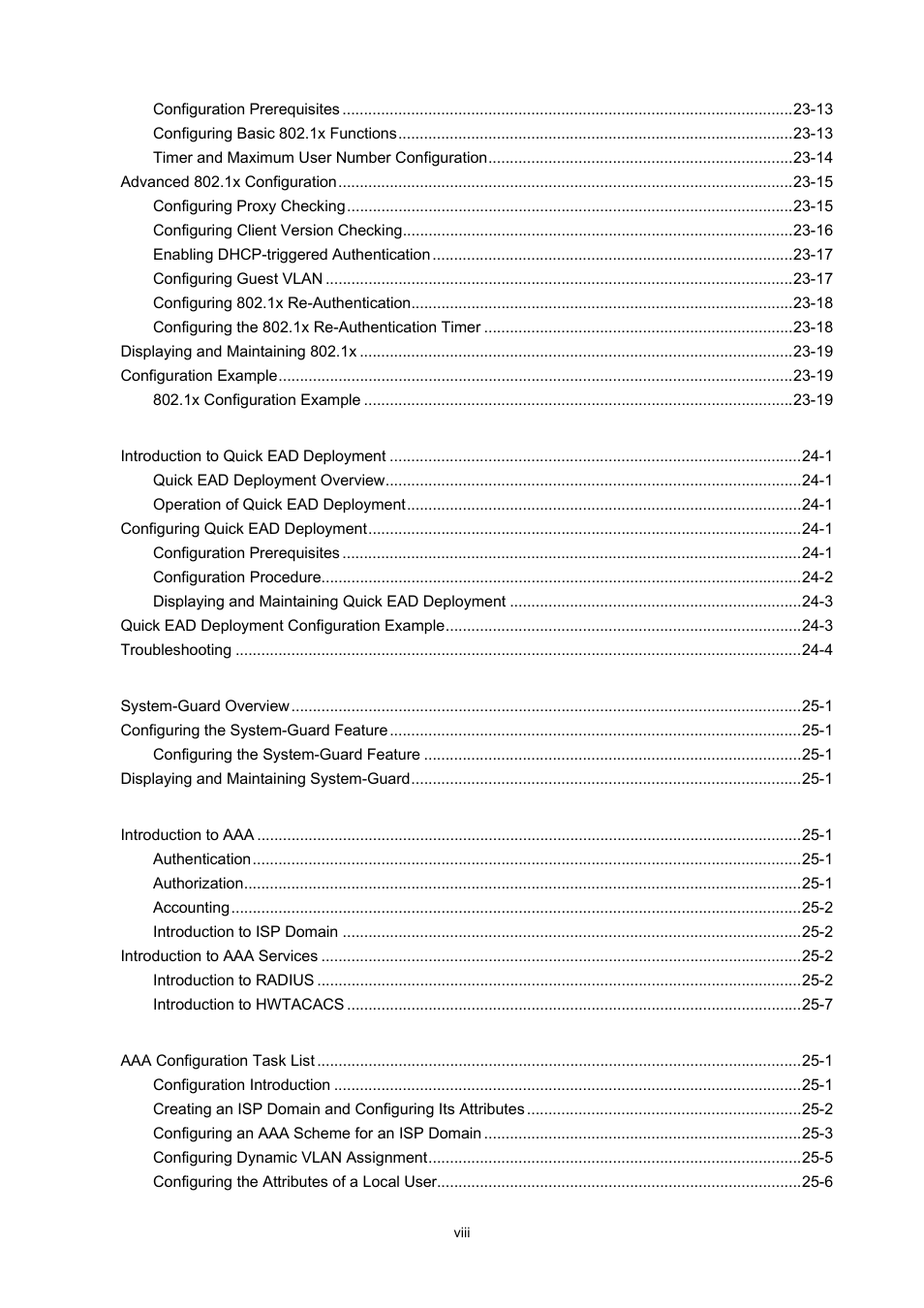 H3C Technologies H3C WX3000 Series Unified Switches User Manual | Page 13 / 686