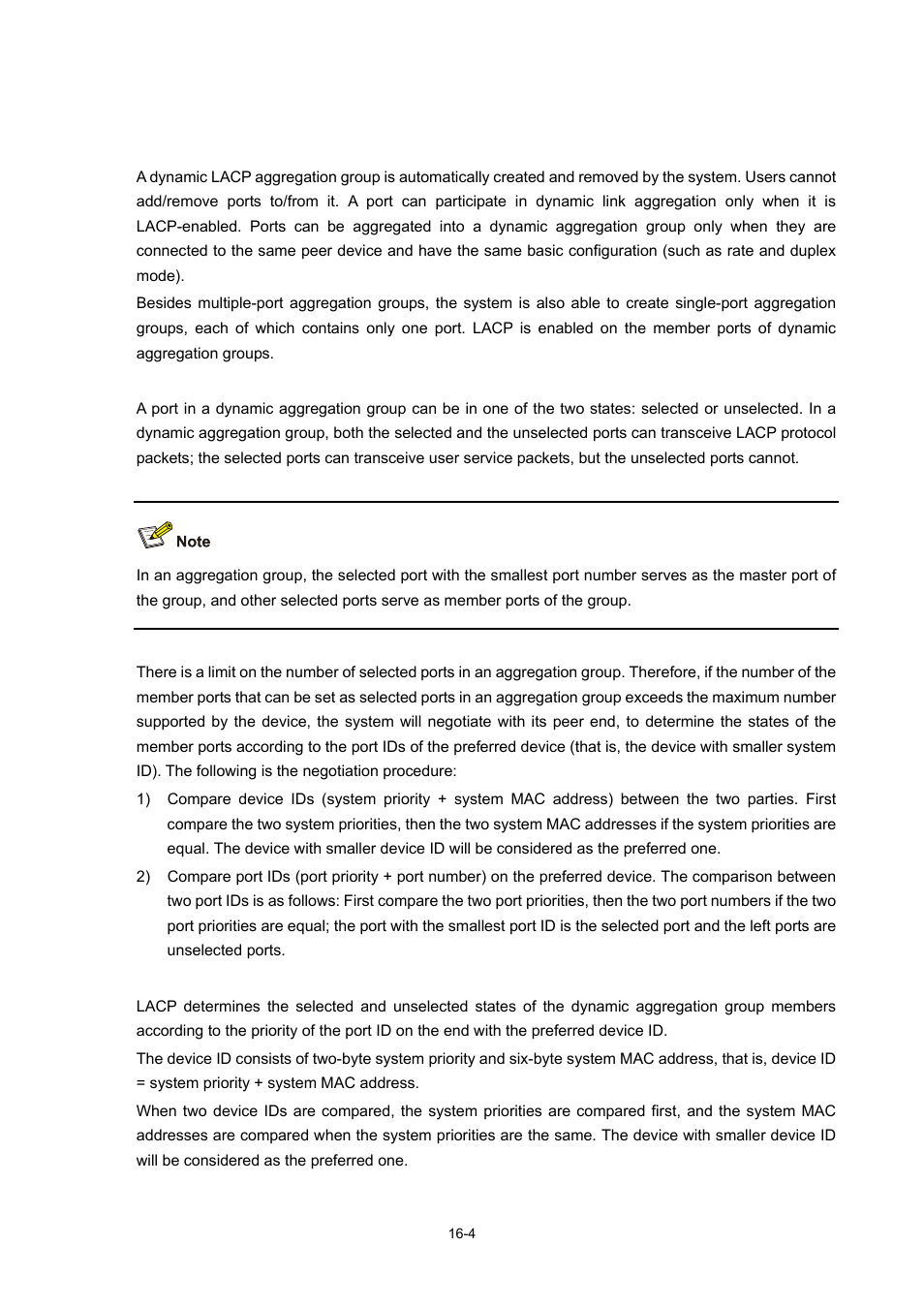 Dynamic lacp aggregation group, Introduction to dynamic lacp aggregation group, Port status of dynamic aggregation group | Configuring system priority, Dynamic lacp aggregation group -4 | H3C Technologies H3C WX3000 Series Unified Switches User Manual | Page 132 / 686