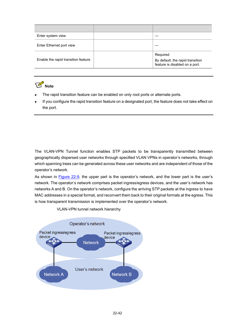 Configuring vlan-vpn tunnel, Introduction | H3C Technologies H3C WX3000 Series Unified Switches User Manual | Page 211 / 686