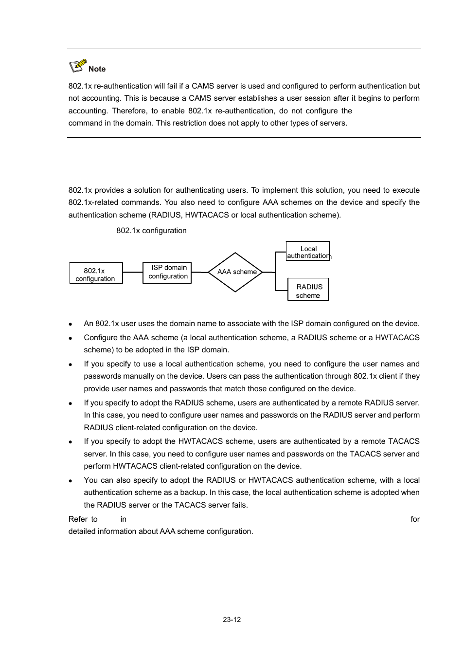 Introduction to 802.1x configuration | H3C Technologies H3C WX3000 Series Unified Switches User Manual | Page 229 / 686