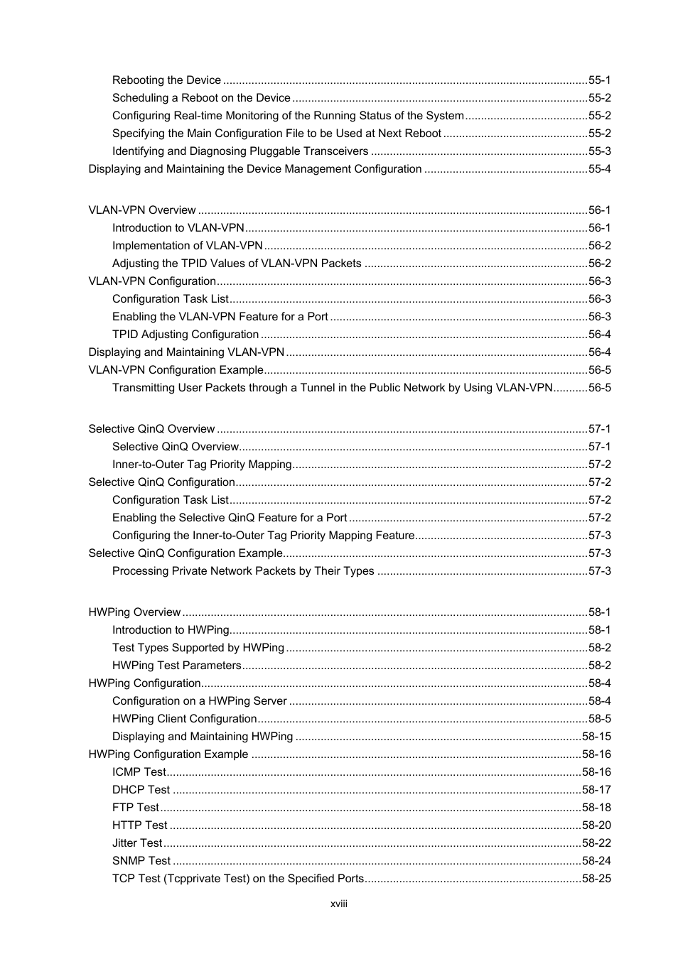 H3C Technologies H3C WX3000 Series Unified Switches User Manual | Page 23 / 686