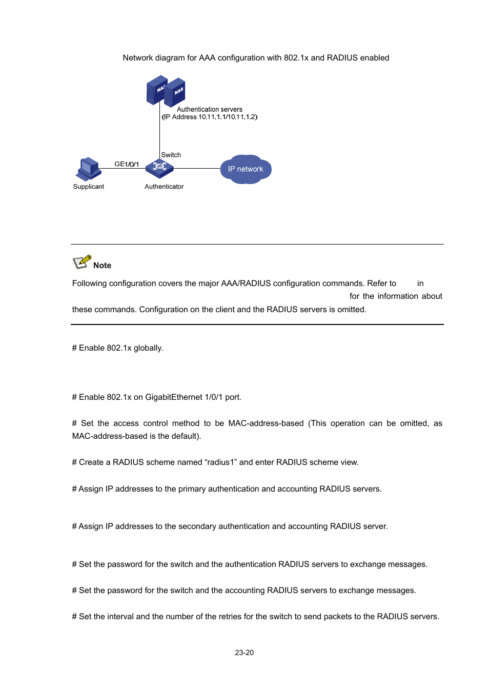Configuration procedure | H3C Technologies H3C WX3000 Series Unified Switches User Manual | Page 237 / 686