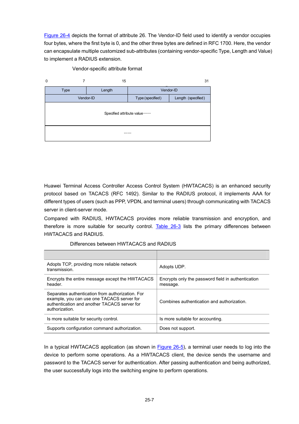 Introduction to hwtacacs | H3C Technologies H3C WX3000 Series Unified Switches User Manual | Page 250 / 686