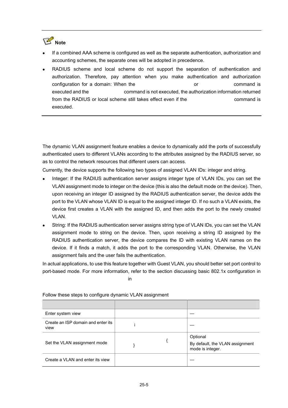 Configuring dynamic vlan assignment, Configuring dynamic vlan assignment -5 | H3C Technologies H3C WX3000 Series Unified Switches User Manual | Page 257 / 686