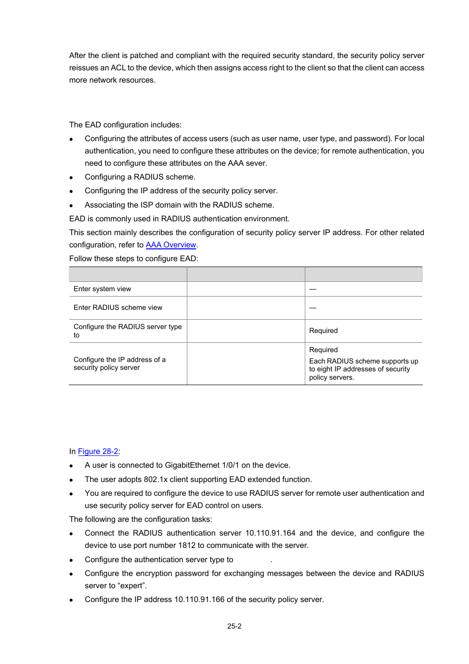 Ead configuration, Ead configuration example, 2 ead configuration example | H3C Technologies H3C WX3000 Series Unified Switches User Manual | Page 282 / 686