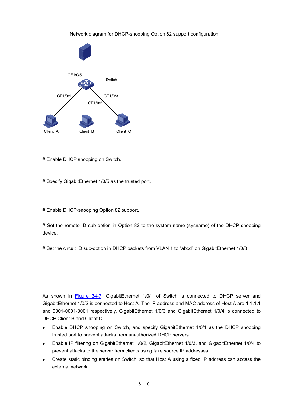 Ip filtering configuration example | H3C Technologies H3C WX3000 Series Unified Switches User Manual | Page 324 / 686